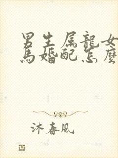 男生属龙女生属马婚配怎么样