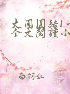 大团圆结1一6全文阅读小说