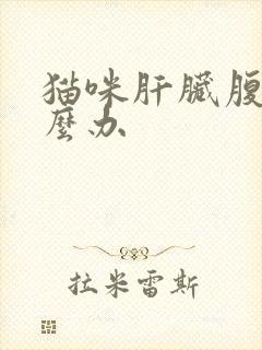 猫咪肝脏腹水怎么办