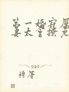 第一婚宠厉爷娇妻太会撩免费阅读