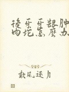 后牙牙龈肿了个肉坨怎么办