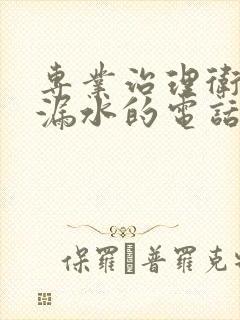 专业治理卫生间漏水的电话