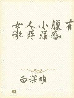 女人小腹有点微微疼痛感