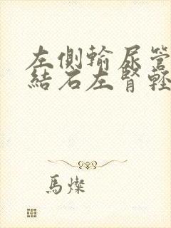 左侧输尿管下段结石左肾轻度积水