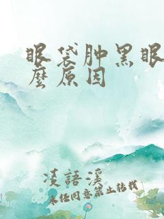 眼袋肿黑眼圈什么原因