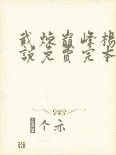 武炼巅峰杨开小说免费完本