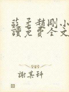 苏柔赵刚小说阅读免费全文