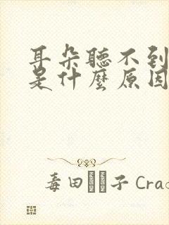 耳朵听不到声音是什么原因引起的