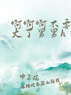 啊啊啊不要啊太大了男男h