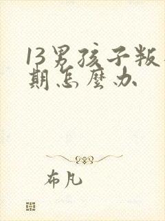 13男孩子叛逆期怎么办