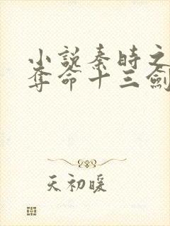 小说秦时之开局夺命十三剑