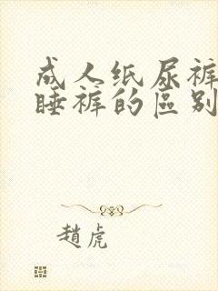 成人纸尿裤和安睡裤的区别