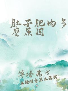 肚子肥肉多是什么原因