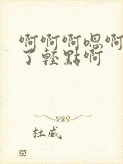 啊啊啊嗯啊不要了轻点啊