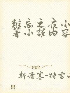 难忘之夜小说原著小说内容