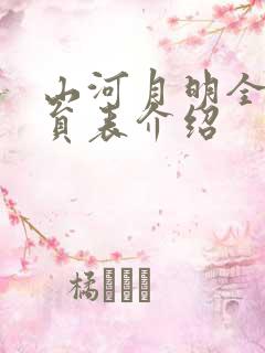 山河月明全部演员表介绍