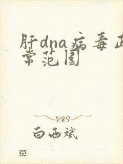 肝dna病毒正常范围