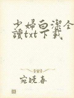 少妇白洁全文阅读txt下载