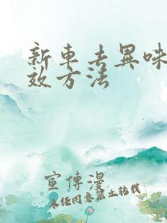 新车去异味最有效方法