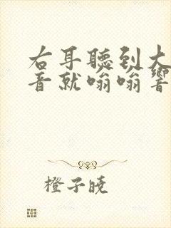 右耳听到大的声音就嗡嗡响