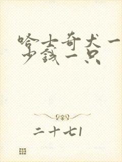 哈士奇犬一般多少钱一只