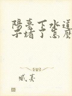 阳台下水道被沙子堵了怎么办