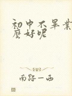 初中不毕业学什么好呢