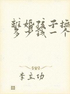 离婚孩子抚养费多少钱一个月