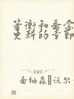 萧衡和乔念刚刚更新的章节