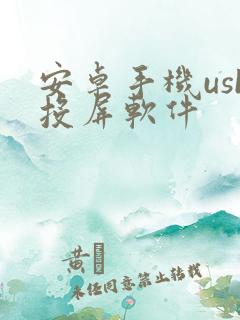 安卓手机usb投屏软件