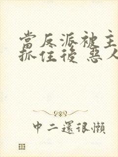 当反派被主角们抓住后 恶人反派自有主角嬷