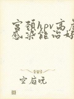 宫颈hpv高危感染能治好吗