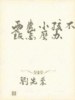 两岁小孩不爱吃饭怎么办