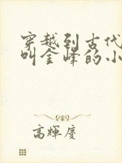 穿越到古代主角叫金峰的小说