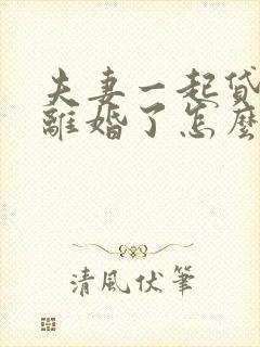 夫妻一起贷款后离婚了怎么办