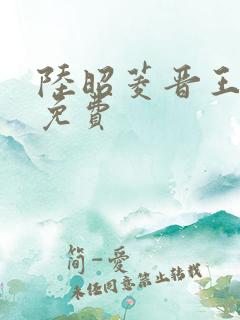 陆昭菱晋王全文免费