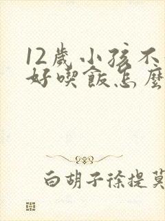 12岁小孩不好好吃饭怎么办