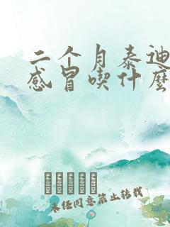 二个月泰迪小狗感冒吃什么药