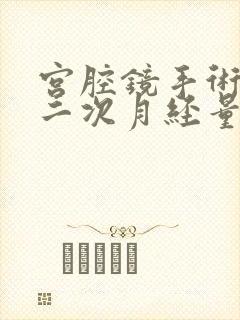 宫腔镜手术后第二次月经量大还有血块