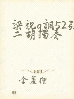 梁祝g调52弦二胡独奏