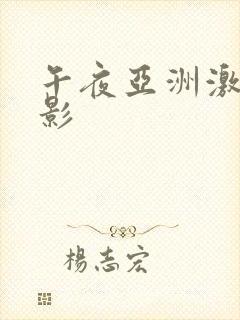 午夜亚洲激情电影