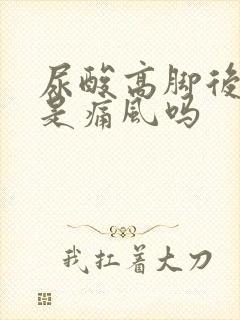 尿酸高脚后跟痛是痛风吗