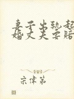 妻子出轨起诉离婚丈夫要赔偿