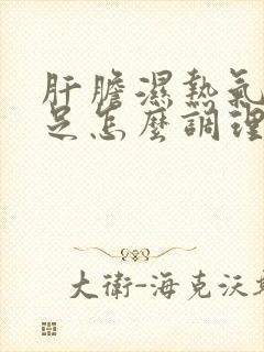 肝胆湿热气血不足怎么调理