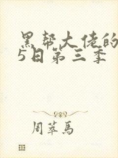 黑帮大佬的365日第三季