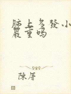 肺上多发小结节严重吗