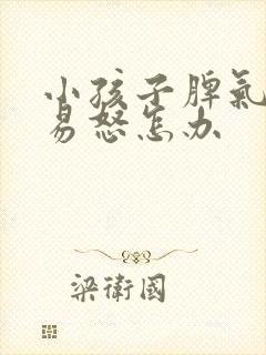 小孩子脾气暴躁易怒怎办