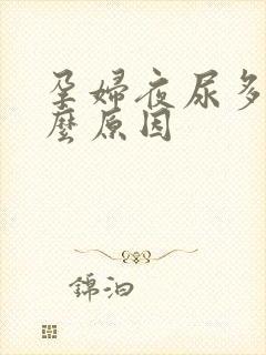 孕妇夜尿多是什么原因