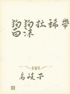 狗狗拉稀带血吐白沫