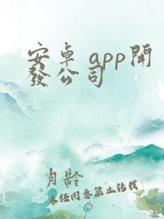 安卓 app开发公司